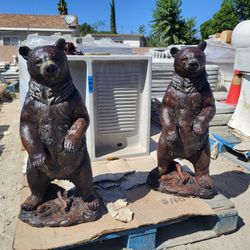 CEMENT BEAR STATUES 🐻 $200 EACH (30" INCH TALL)