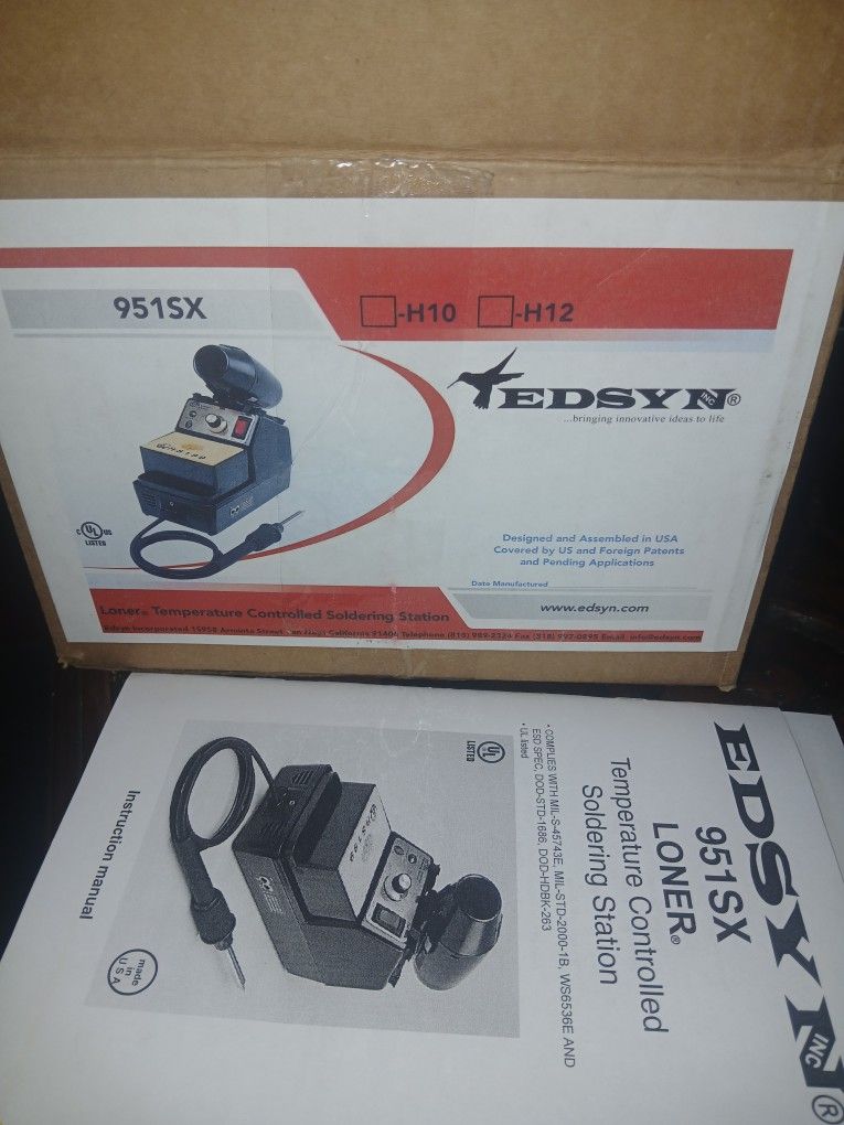 The Edsyn 951SX Loner Soldering Station is a reliable, high-performance tool ideal for electronics assembly, repair, and prototyping in industries lik