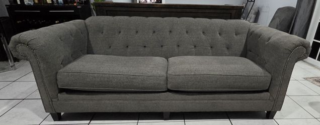 Dark gray tufted Sofa