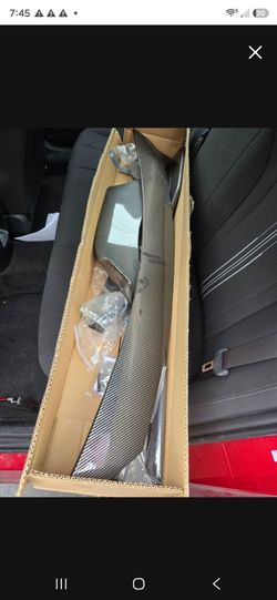 2012-2015 honda civic coupe carbon fiber front lip brand new in box