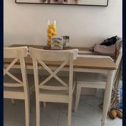 IKEA Dinning Table And 3 Chairs 
