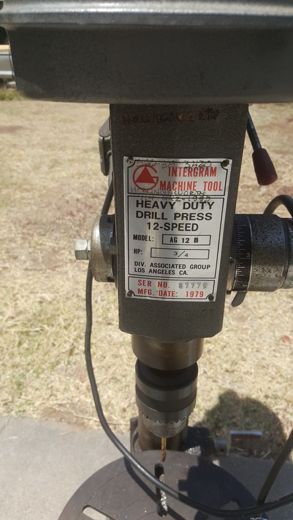 12 speed intergram Tool co. Drill press for Sale in San Diego, CA OfferUp