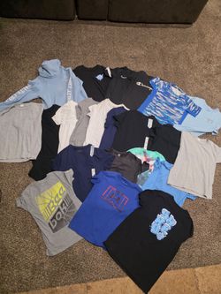 Boys large shirts lot of 22 pro club shredy salty crew nike reebok