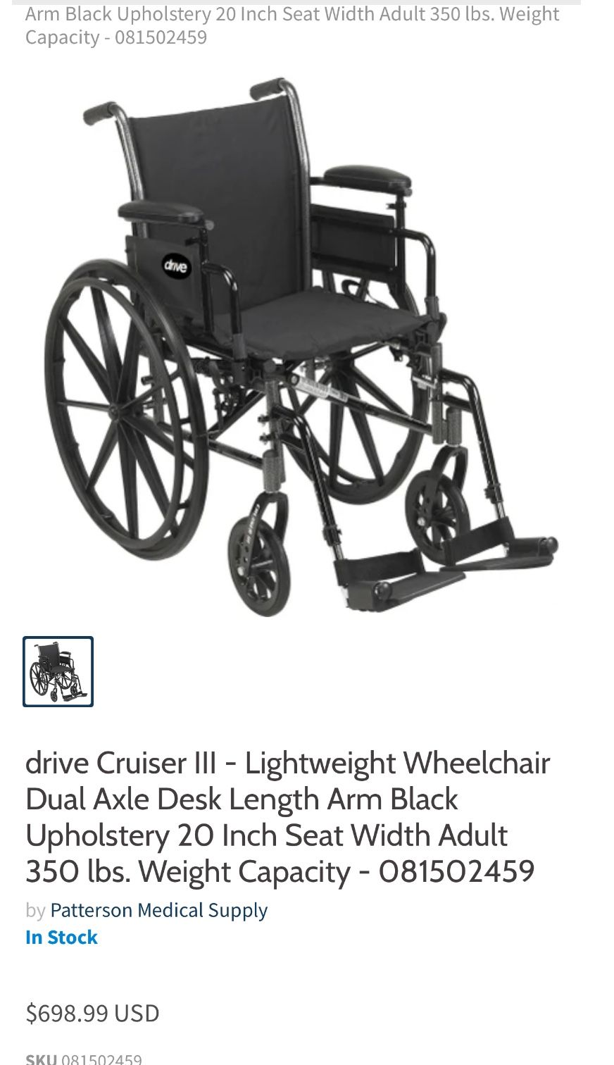 drive Cruiser III - Lightweight Wheelchair