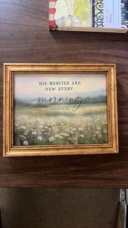 Framed Christian scripture wall print