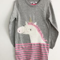 George sweater dress with unicorn for girls