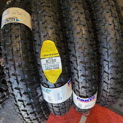 Dunlop K180 130/80-19 Front Flat Track Tire TT 250 450