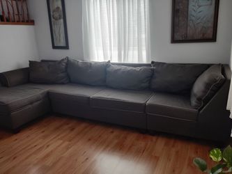 Grey sectional