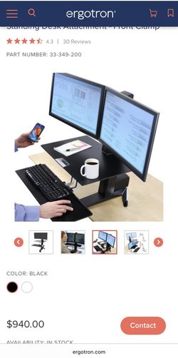 WorkFit-S, Dual Workstation with Worksurface (black)