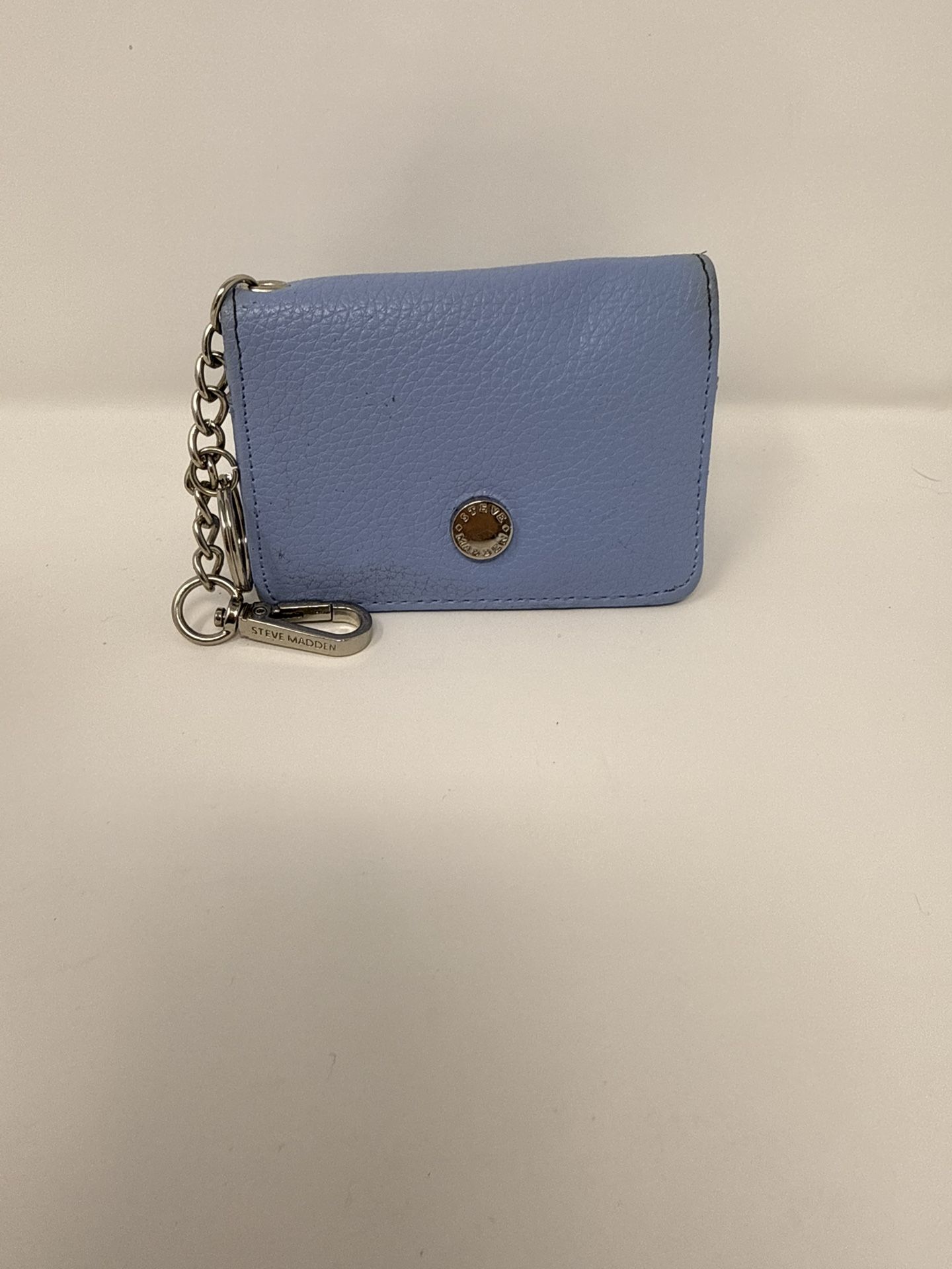 Cute Little Blue Keychain Wallet 
