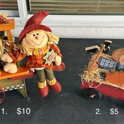 Wooden Fall Table Decorations (Individual prices listed below and in photos)
