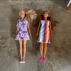 Beach Barbie Dolls Set Of 2