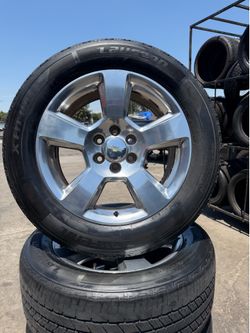 20”CHEVY GMC LTZ WHEELS AND TIRES