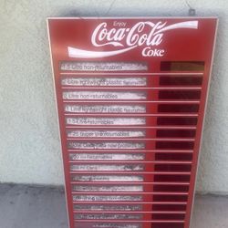 Coca-Cola Menu Board Pricing Numbers Letters Electronic Reproduction Store Board