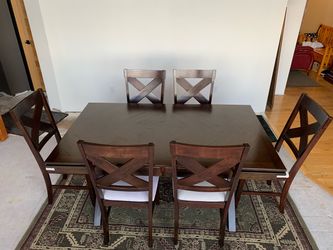 Dining Room table & six chairs