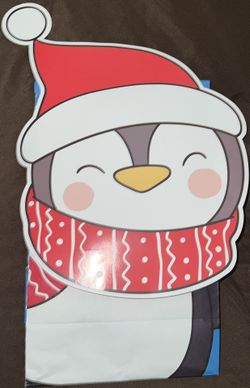 Christmas Penguin Gift Bag