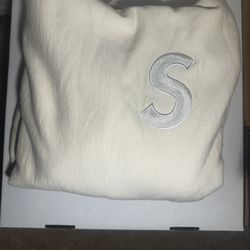 Supreme Natural  S Logo Hoodie FW18 Medium