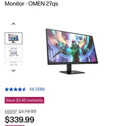 hp omen 1440p gaming monitor 240hz ips