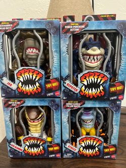 Street Sharks figures.