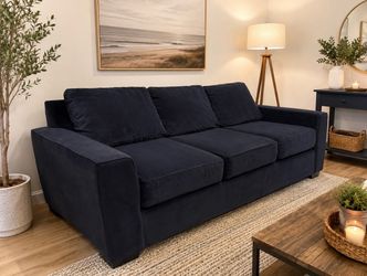 Modern Deep Navy 3-Seat Sofa | Super Comfortable | Delivery Available