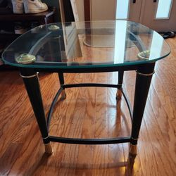 End Table Glass Top 2 For $30.00 Moving Sale Make An Offer 