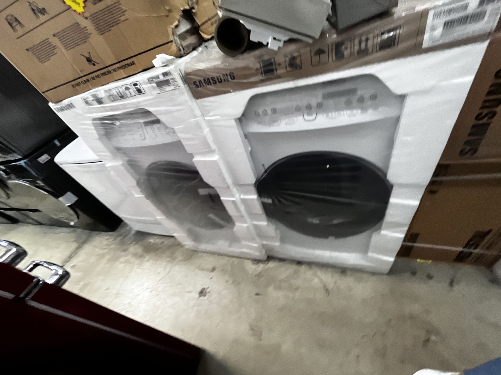 SAMSUNG ELECTRIC 220 VOLT WASHER AND DRYER FLEXWASH SET main image 2