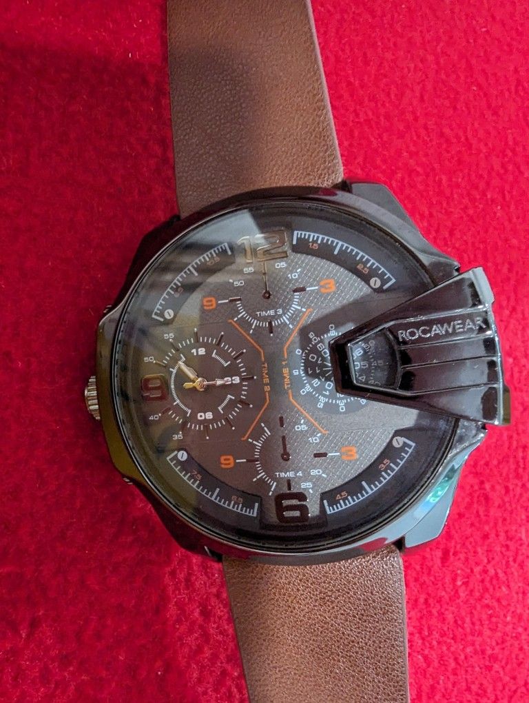 Mens Watch Rocawear RM 3558 Water Resistant Movement Made in Japan