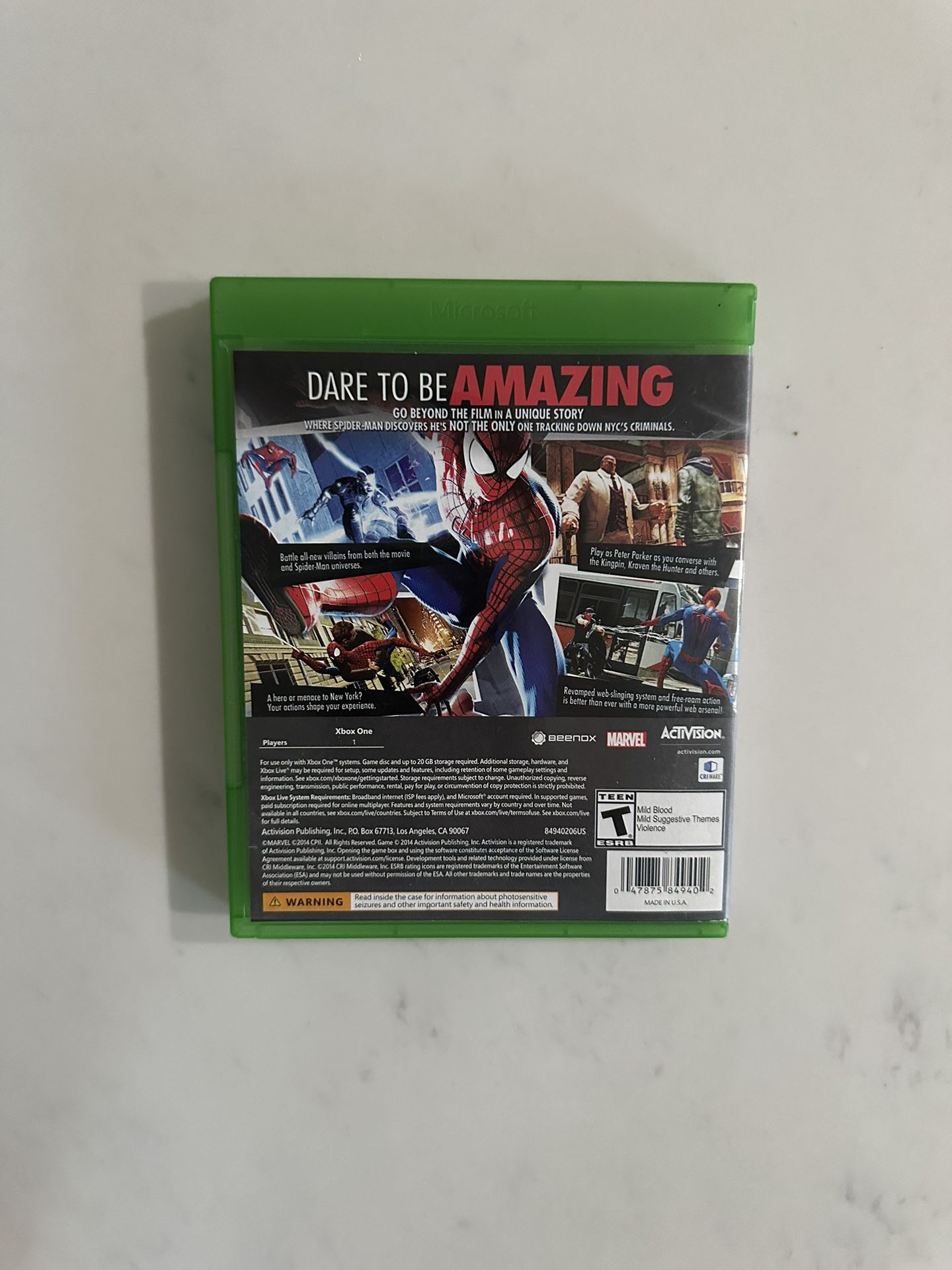 The Amazing Spiderman 2 Xbox One for Sale in San Francisco, CA