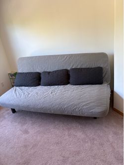 Sleeper sofa, with foam mattress/Knisa gray/beige