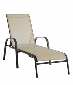 Patio Chaise Lounge Chair – Adjustable Reclining Outdoor Pool Chair