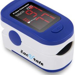 New Zacurate 500BL Fingertip Pulse Oximeter Blood Oxygen Saturation Monitor
