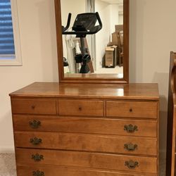 Ethan Allen Dresser And 2 Twin Beds