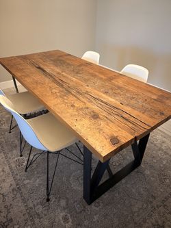 Custom Rustic Wood Kitchen Table