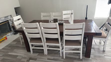 Table with stool fits 15 ppl