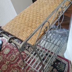 classic wine rack and.table.gorgeou antique 