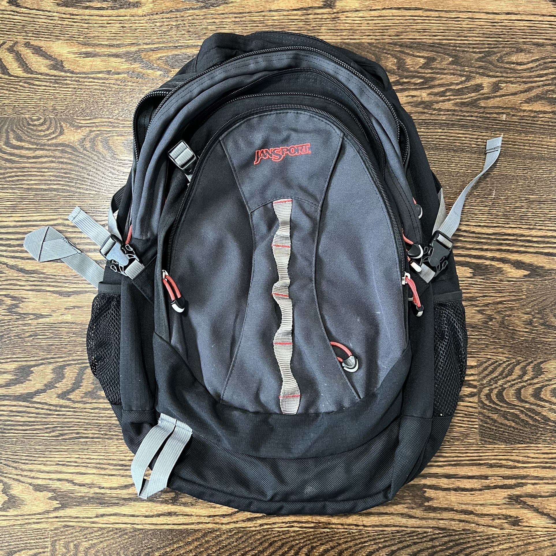 JanSport Odyssey 38 Casual Utility Airlift Straps H2O Black Backpack Bag