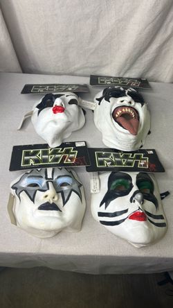 Kiss Halloween Masks with Tags