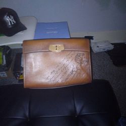 Berluti Leather Messenger Side Bag