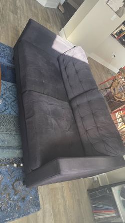 City Furniture Dark Charcoal Gray Microfiber Sofa