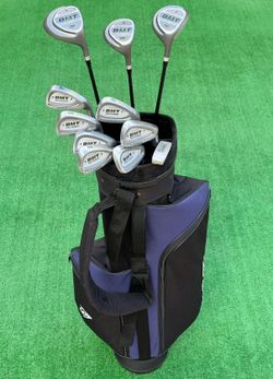 Dunlop DMT Complete Golf Club Set RH | Driver 3W 5W Irons 4-PW Putter & Dunlop Bag