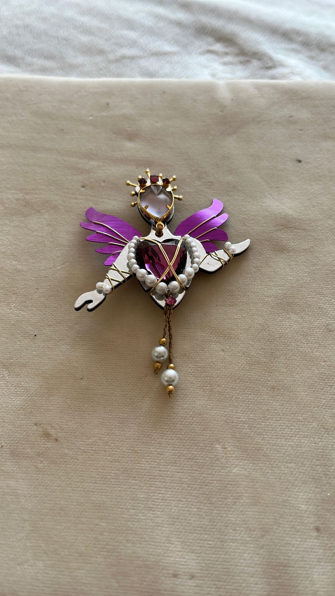 Vintage Liztech Designer Pin Brooch Princess