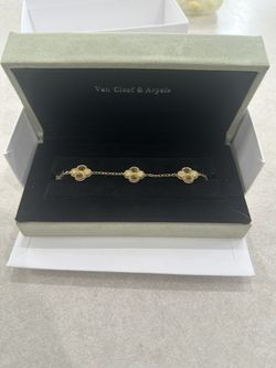 van cleef 24k gold plated bracelet