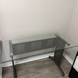 Glass & Metal Desk