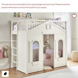 Pottery barn playhouse loft bed
