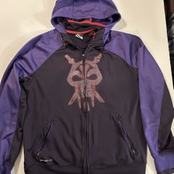 Kobe Bryant Lakers Nike Therma-Fit Jacket Black Mamba Hooded Full Zip Men's L