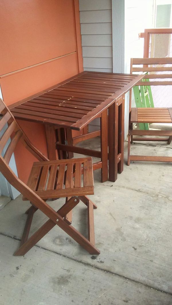 IKEA (Teak wood) Patio table/chairs for Sale in Tyler, TX - OfferUp IKEA (Teak wood) Patio table/chairs for Sale in Tyler, TX - OfferUp
