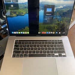 2019 16” i9 Damaged Screen 16gb 500 Ssd Tahoe Unlocked