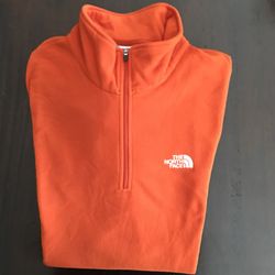 The North Face UT burnt orange fleece sweater