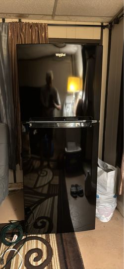 Black Whirlpool Refrigerator