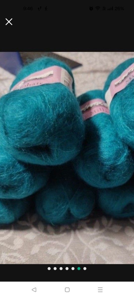 Mohair Yarn ; 9 Yarns 